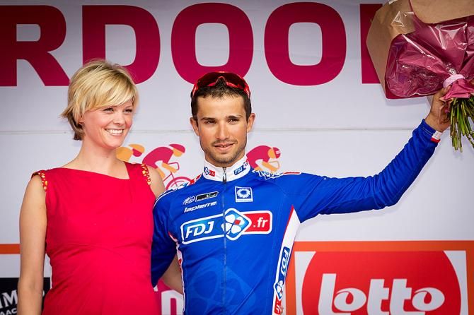Nacer Bouhanni on the podium