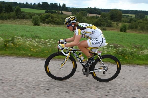 Ina Yoko Teutenberg (HTC - Columbia Women) broke away early in the stage