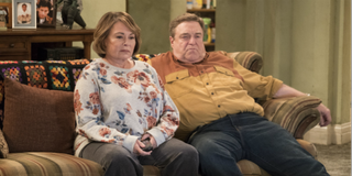 Roseanne Barr and John Goodman in a still from the Roseanne revival