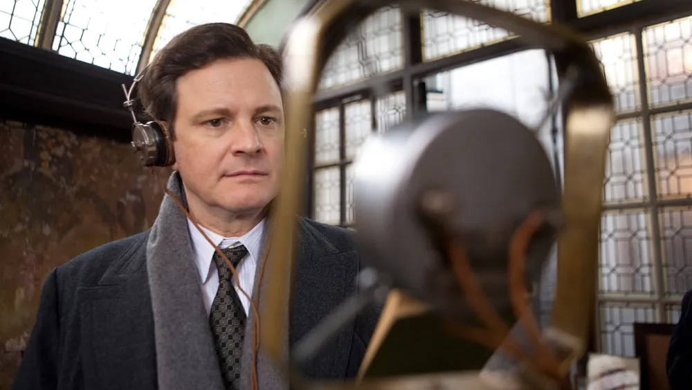 A scene from The King's Speech.