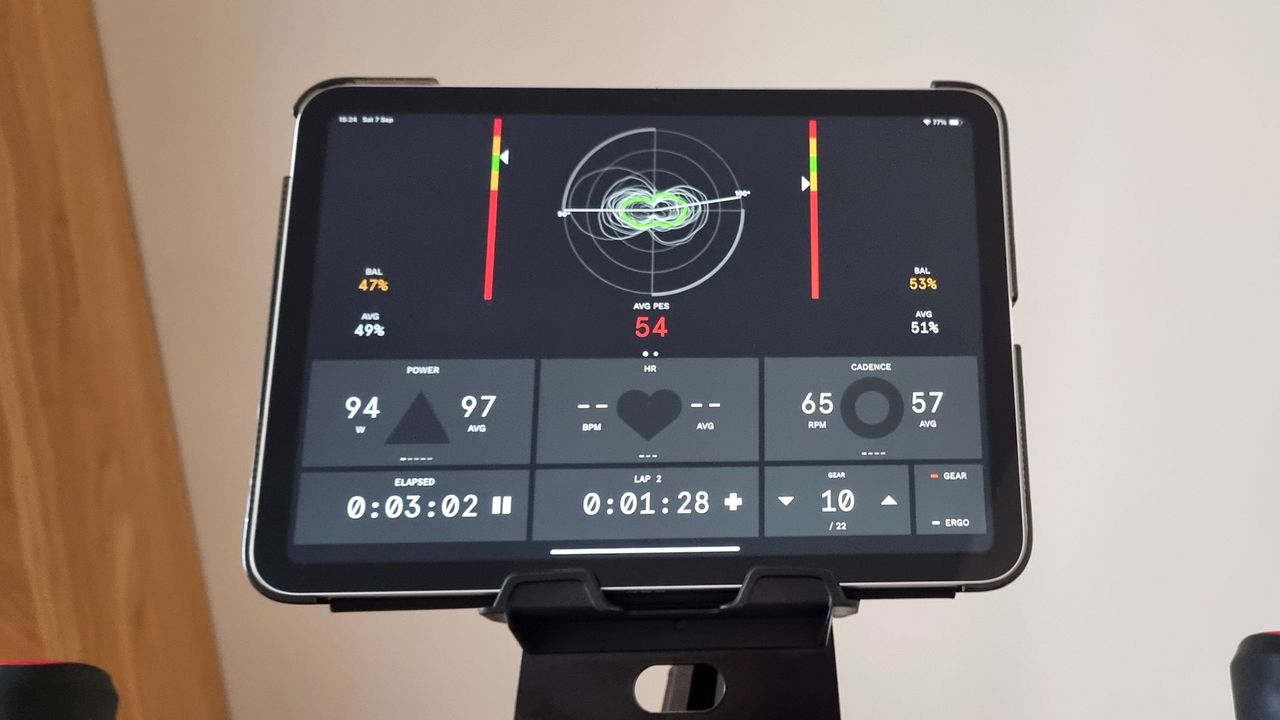 Wattbike Proton as being tested by our reviewer