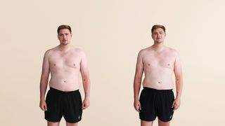 Dr Alex George Dramatic Transformation before and after exercise pictures