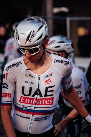 Picture by Zac Williams/SWpix.com - 16/03/2024 - Cycling - 2024 Milan San Remo - Tadej Pogacar, UAE Team Emirates.