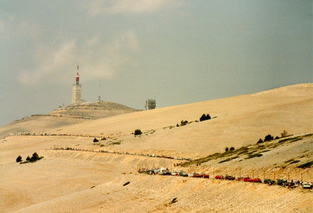 Whenever Mont Ventoux has featured in the Tour de France, it has attracted the fans