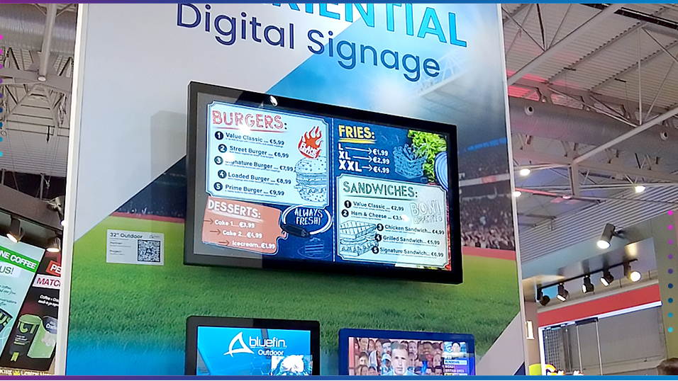 The new Bluefin International outdoor digital signage display.