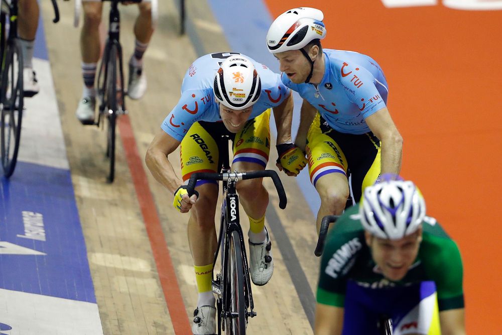 Yoeri Havik and Wim Stroetinga at the Gent Six Day