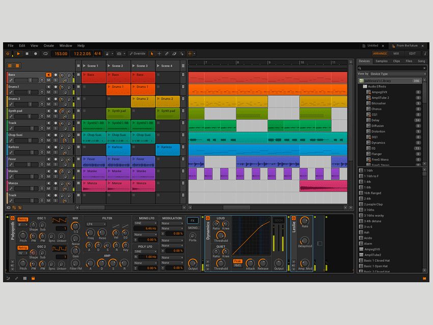 bitwig studio music production software