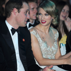 Prince William, Duke of Cambridge and Taylor Swift attend the Winter Whites Gala In Aid Of Centrepoint on November 26, 2013 in London, England.