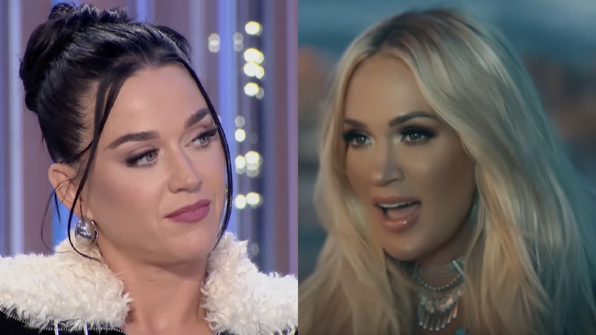 Katy Perry and Carrie Underwood side-by-side.