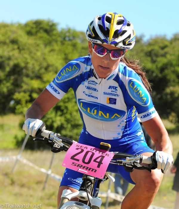 Katerina Nash (Luna Pro Team) with an impressive second place ride