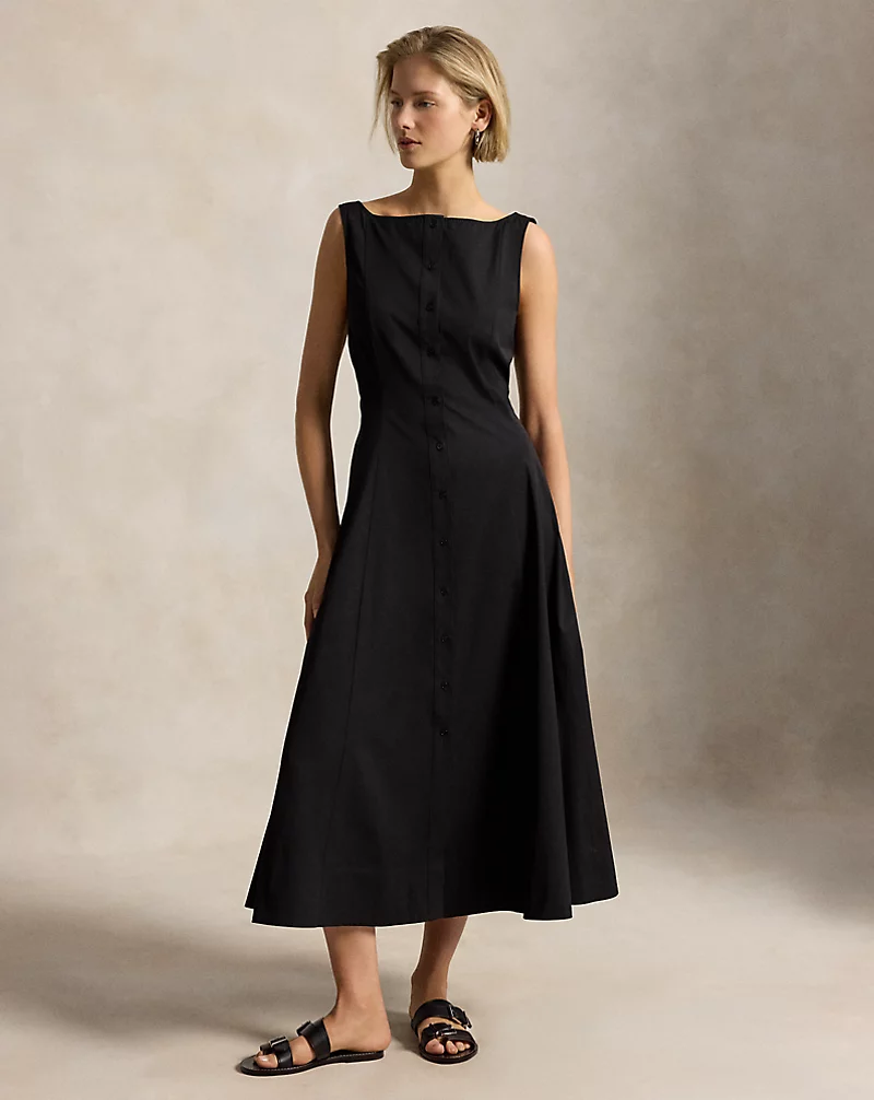 Panelled Cotton Dress