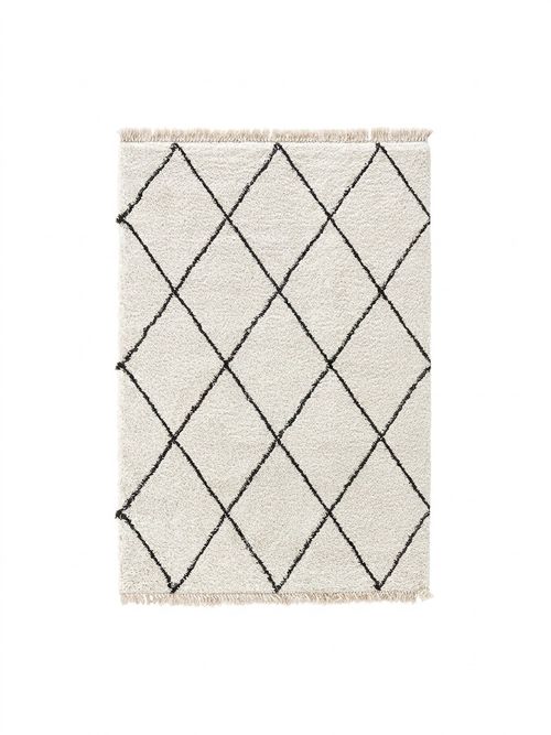 Jiraya Fringed Berber-Style Rug
