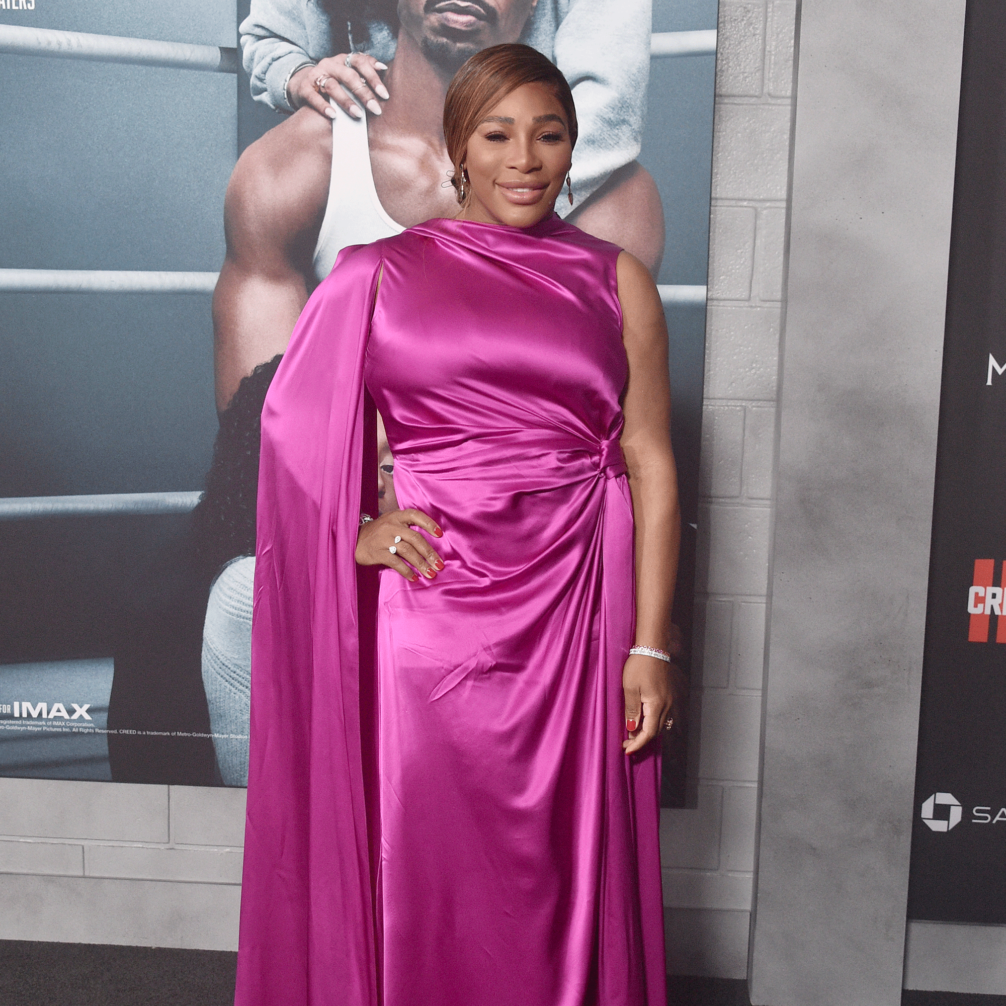 Serena Williams in pink dress