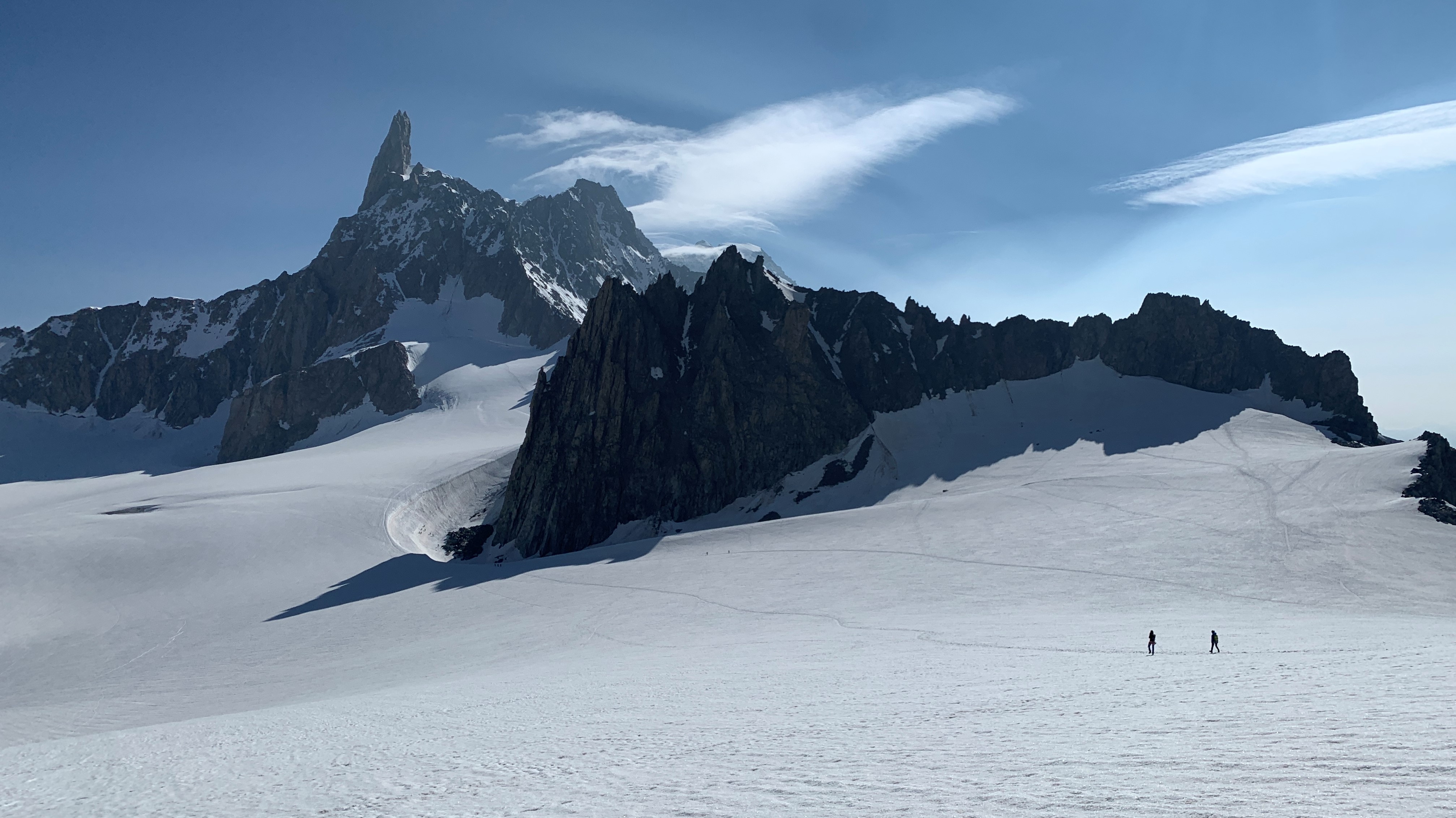 Hiking A Glacier On Mont Blanc Massif