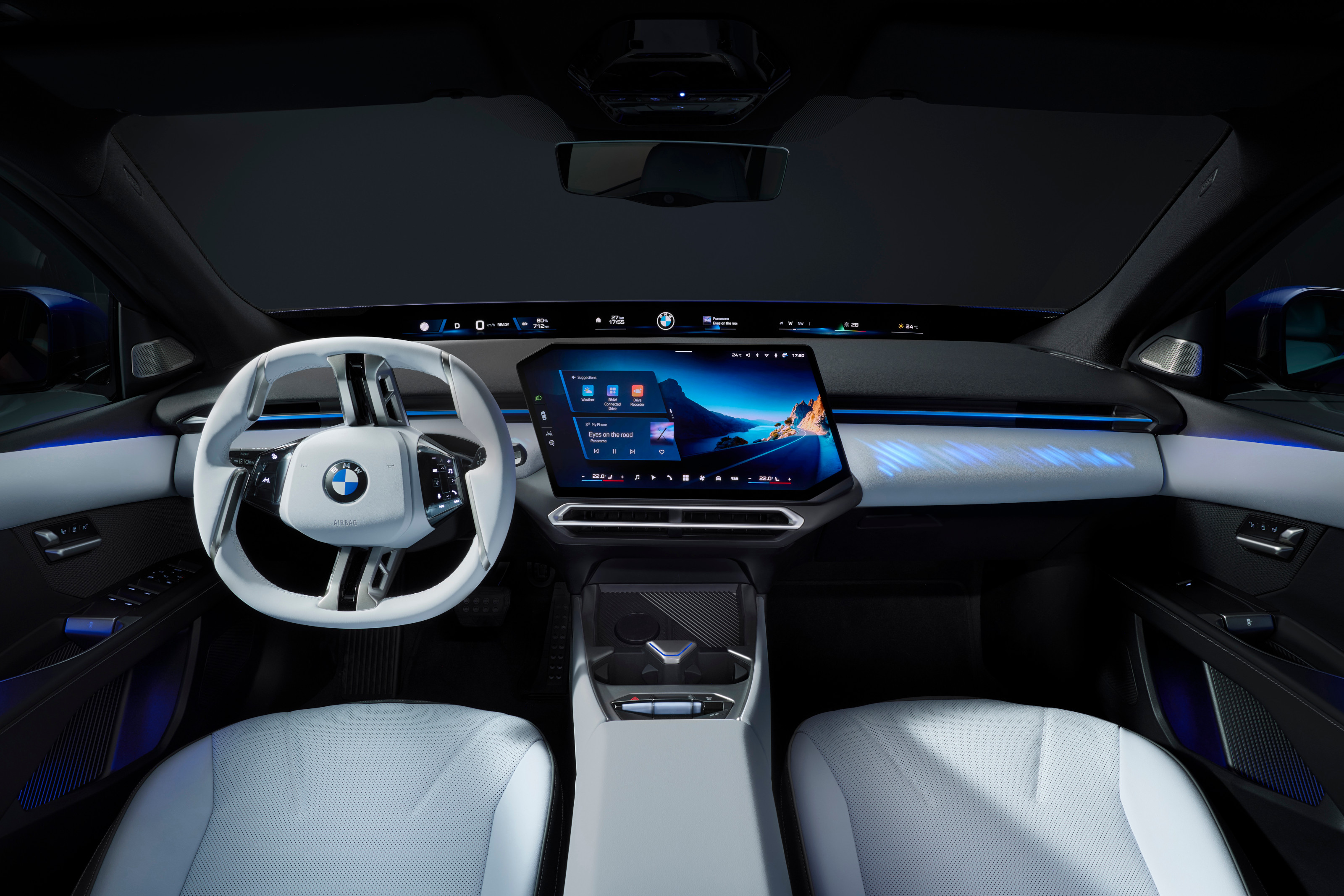 BMW i3 dashboard with Panoramic iDrive