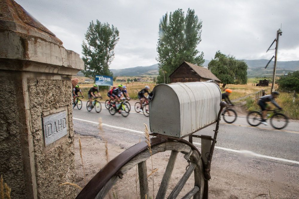Today's stage crossed into Idaho for part of the day.