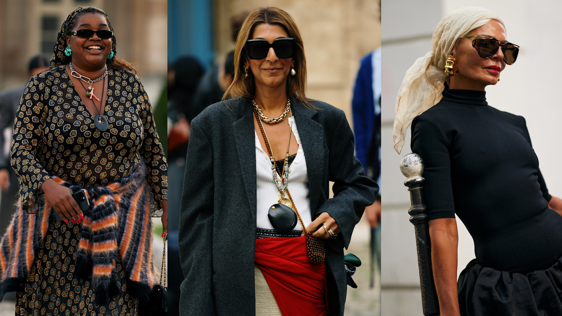 women wearing jewelry in street style