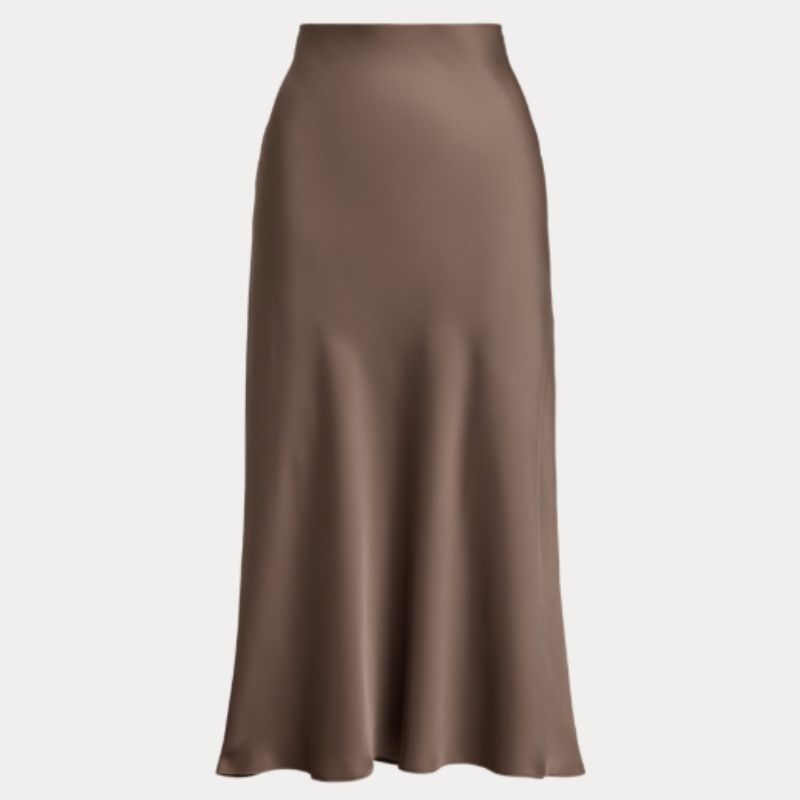 mocha slip skirt