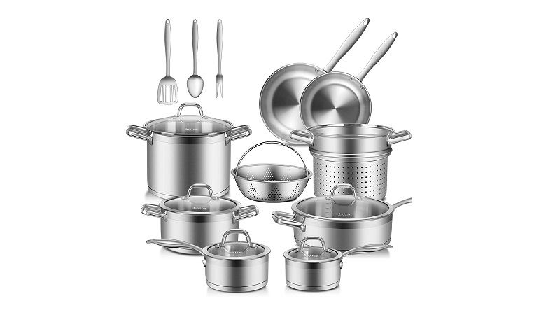 stainless steel pots and pans set