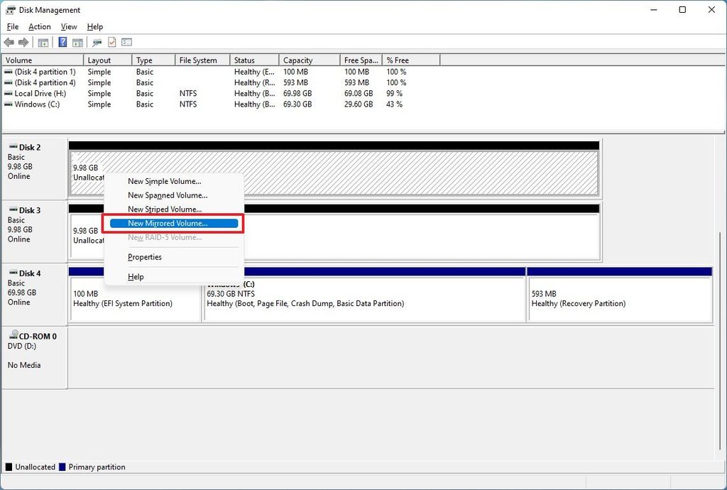 How to create mirror volume on Windows 11 Windows Central