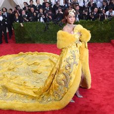 Rihanna at the Met Gala in 2015