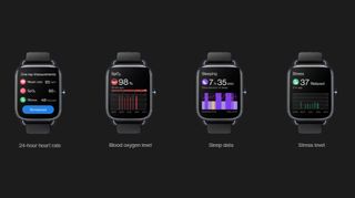 OnePlus Nord Watch displaying fitness apps