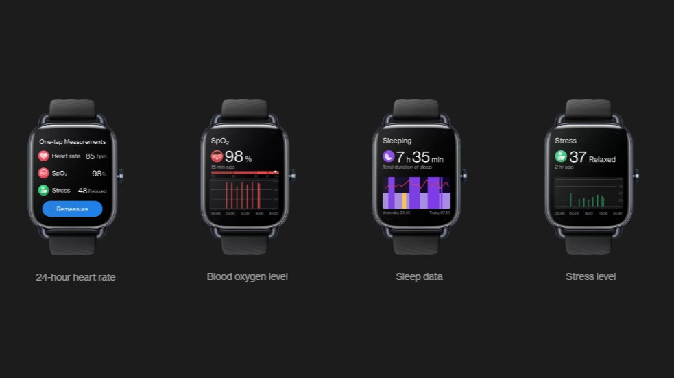 OnePlus Nord Watch showing fitness apps