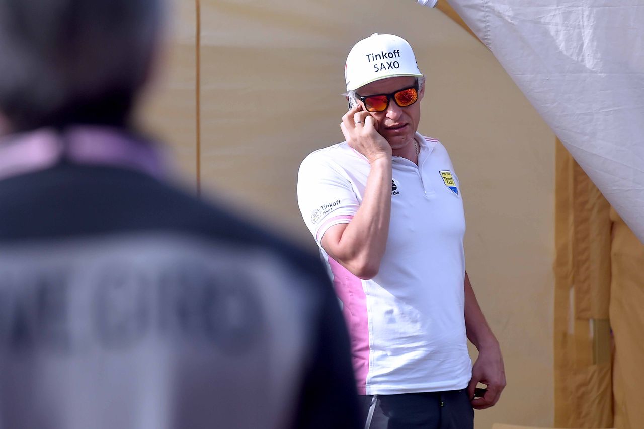 Oleg Tinkov on the phone