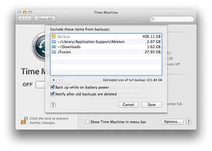 backup files
