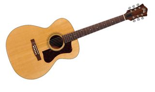 The F-30 is Guild's take on the curvier, thinner, orchestra-style instrument beloved of all manner of folkies