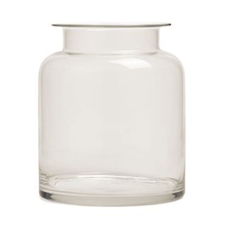 Clear glass vase 