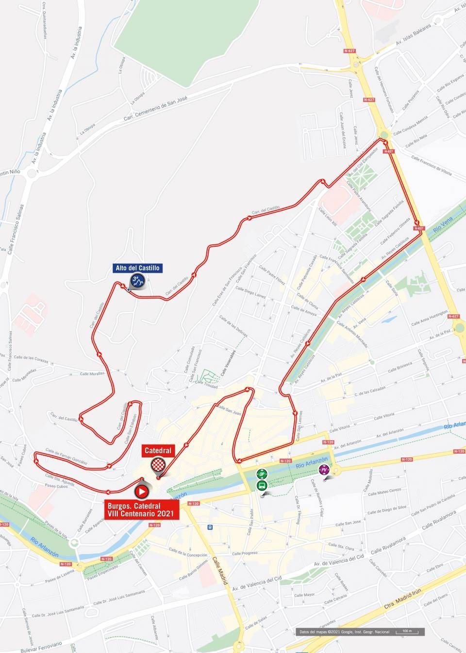 Map stage 1 2021 Vuelta a Espa&ntilde;a