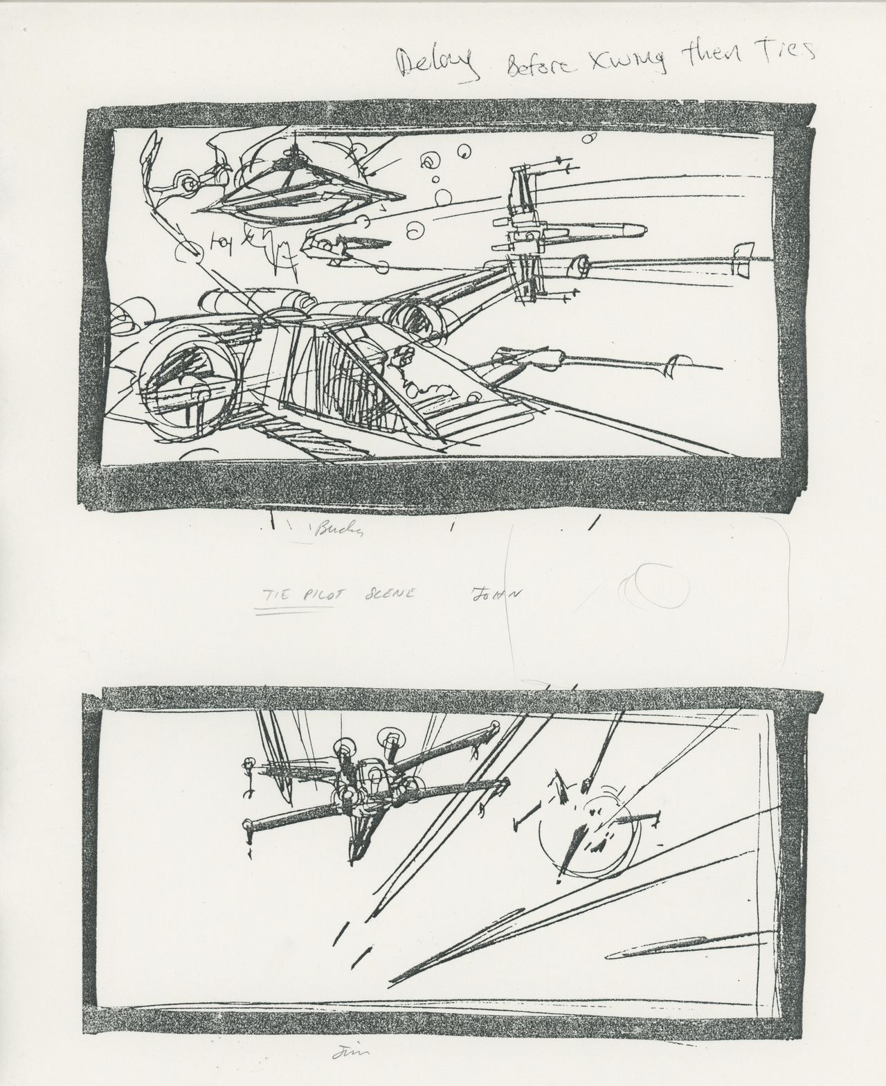 Concept art for TIE Fighter