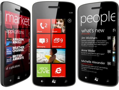 Windows Phone's interface helps users quickly find information