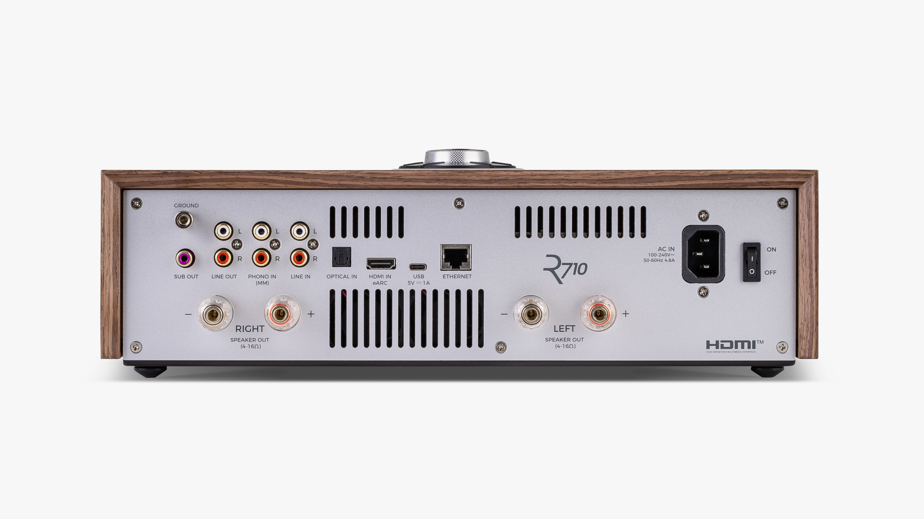 Ruark Audio R710 Console, rear panel