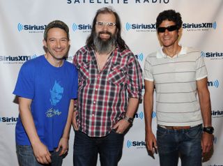 Boys night out, Earle and the Beastie Boys at Sirius XM Studios in New York.