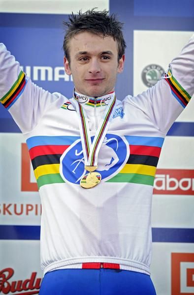 Pawel Szczepaniak (Poland) enjoys the rainbow bands.