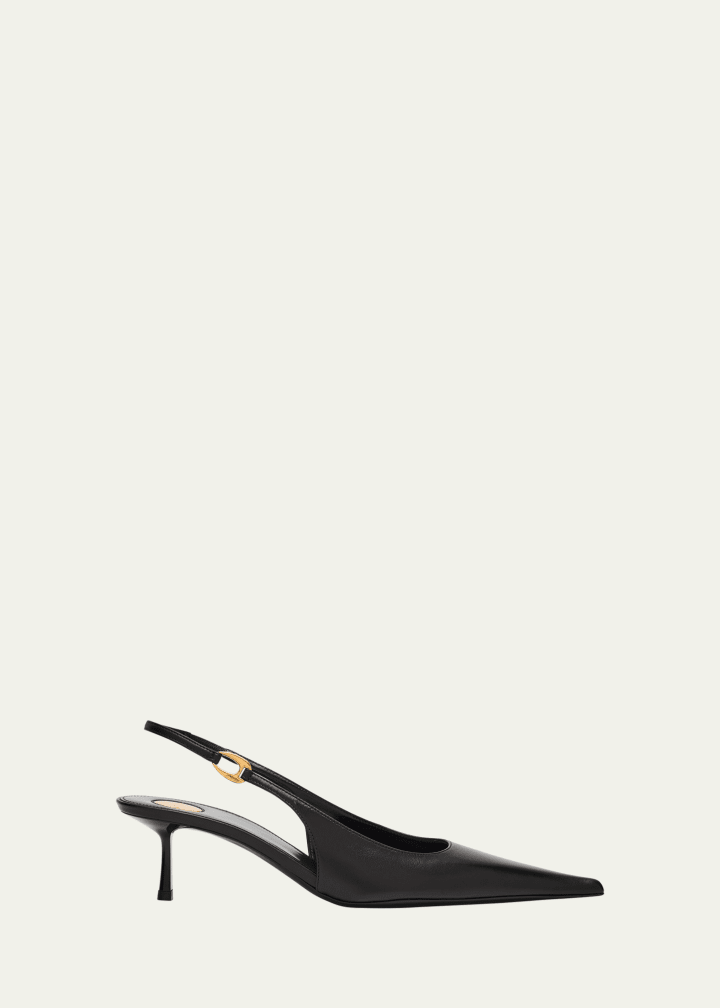 Vendome Leather Slingback Pumps