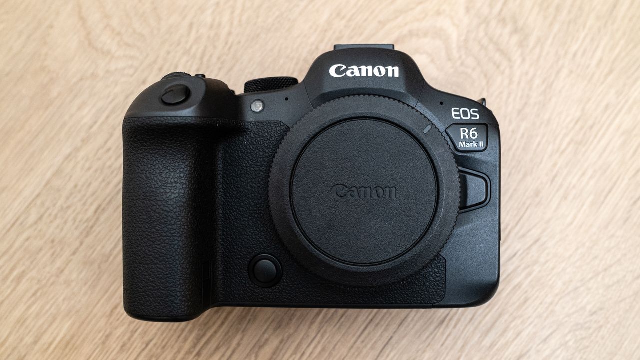 Canon EOS R6 Mark II front with no lens attached