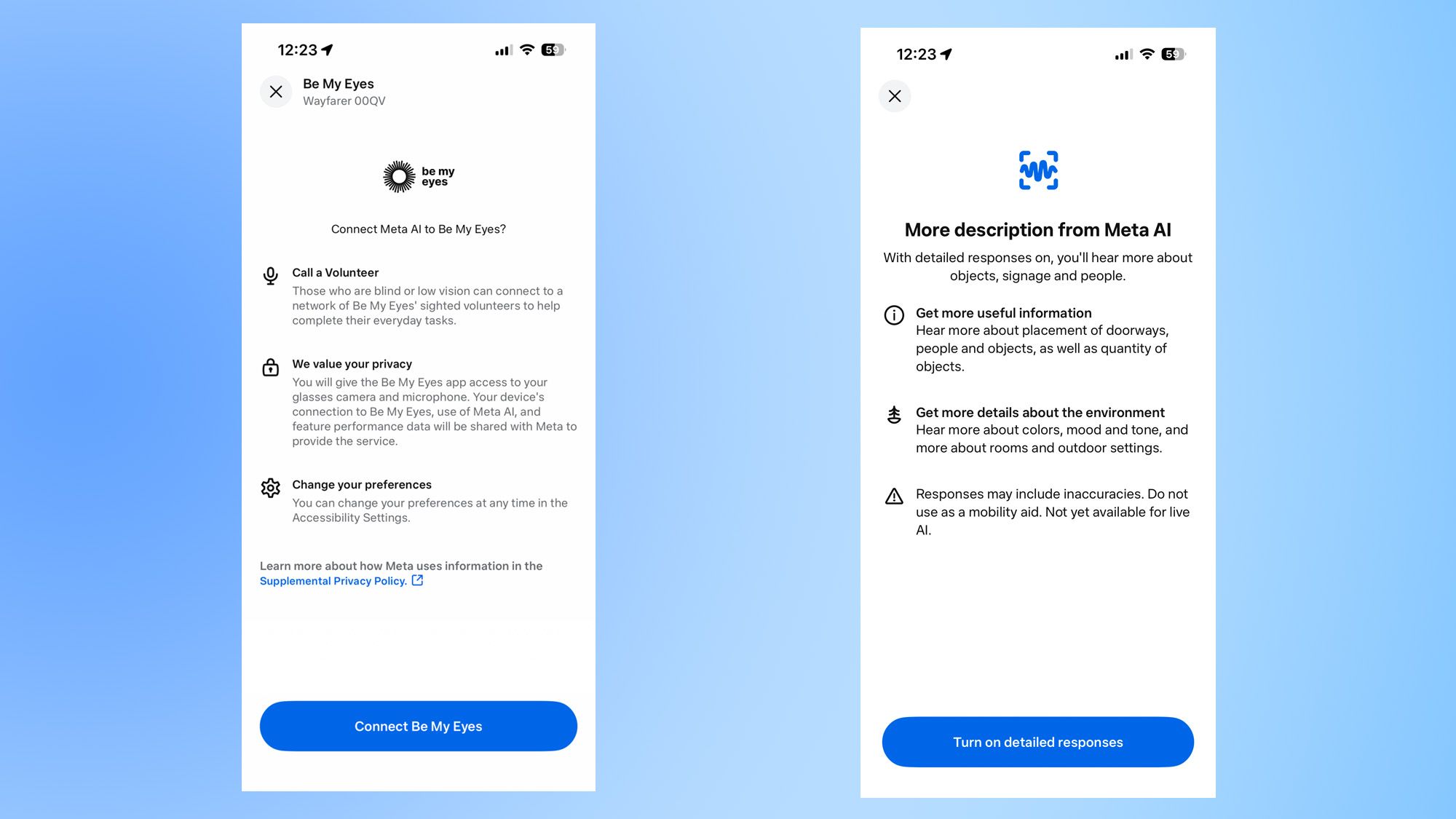 ray-Ban meta accessibility features