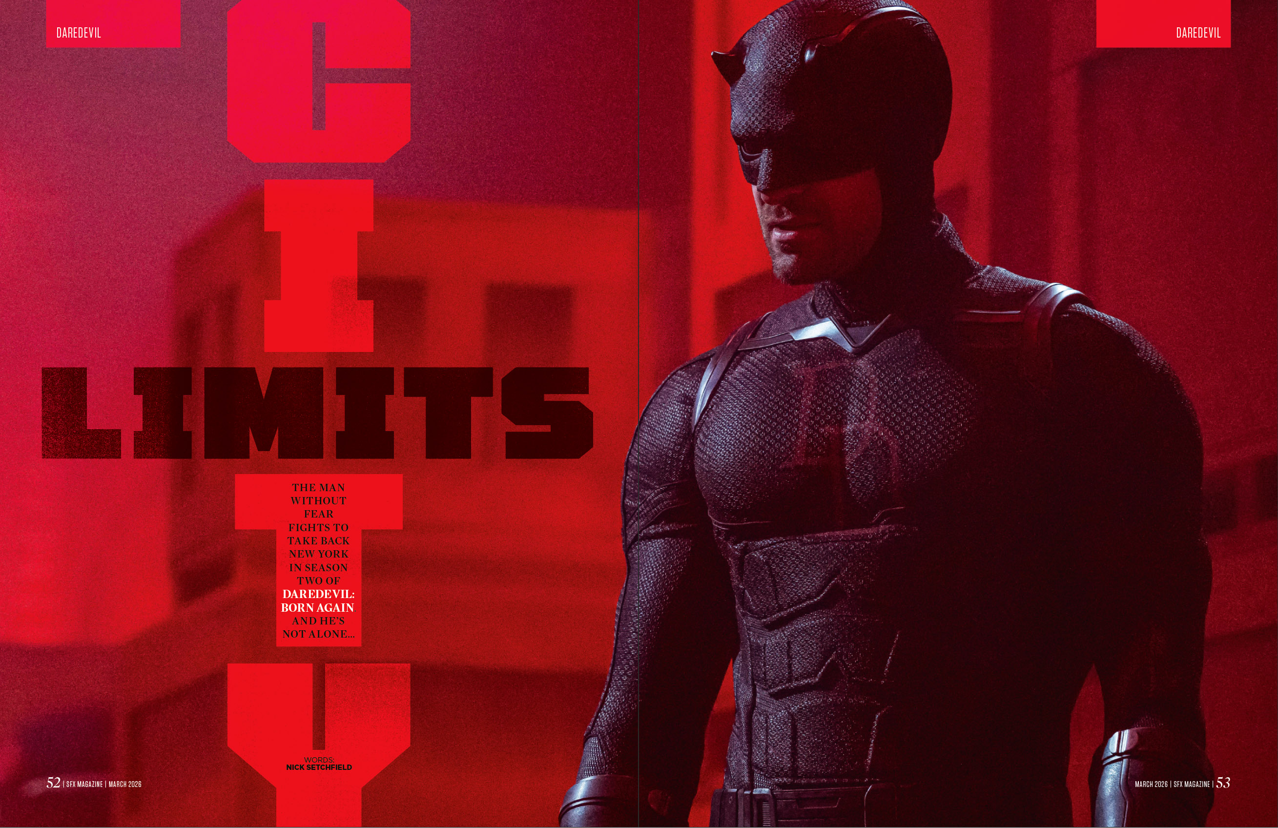 Matt Murdock in his Daredevil suit.