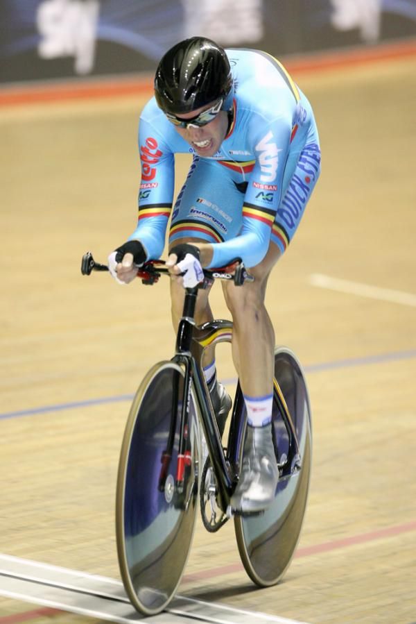 Dominique Cornu (Belgium) during the men's 4000m individual pursuit final.