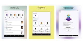 Best nft apps for iPhone: Pixl workspace screens