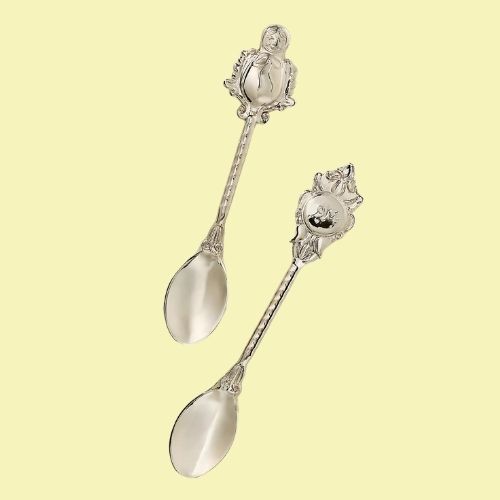 Anthropologie, Damson Madder Teaspoons, Set of 2