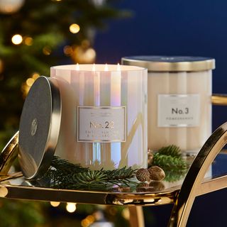 aldi christmas candles with golden stand
