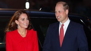 Catherine, Princess of Wales and Prince William attend the 'Together at Christmas' community carol service at Westminster Abbey on December 8, 2021