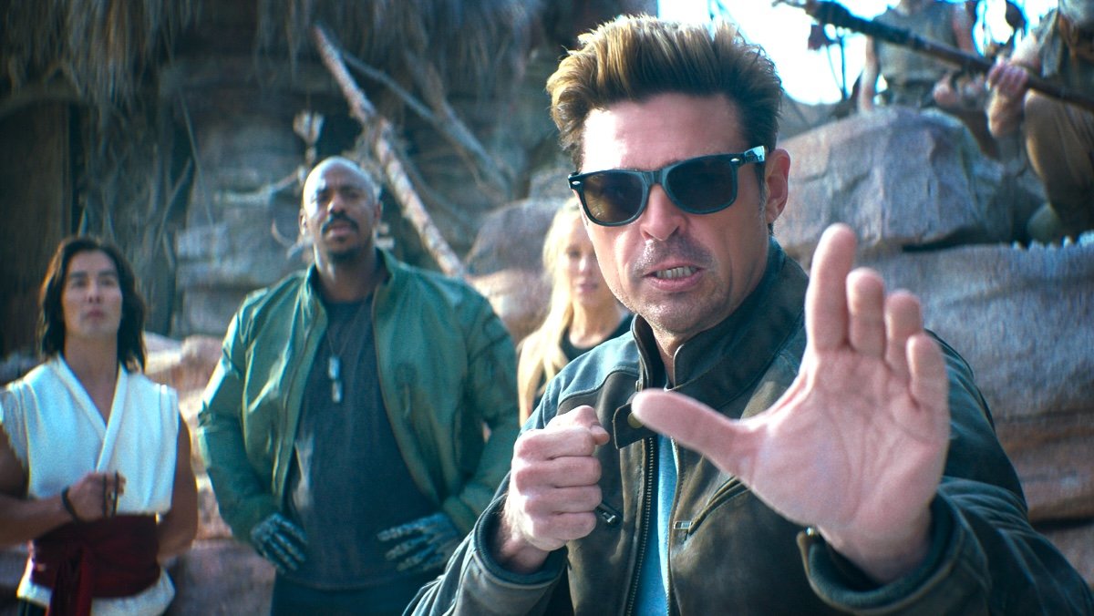 Johnny Cage prepares to fight in the Mortal Kombat 2 movie