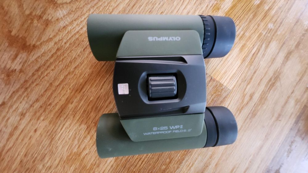 Top view of the binoculars