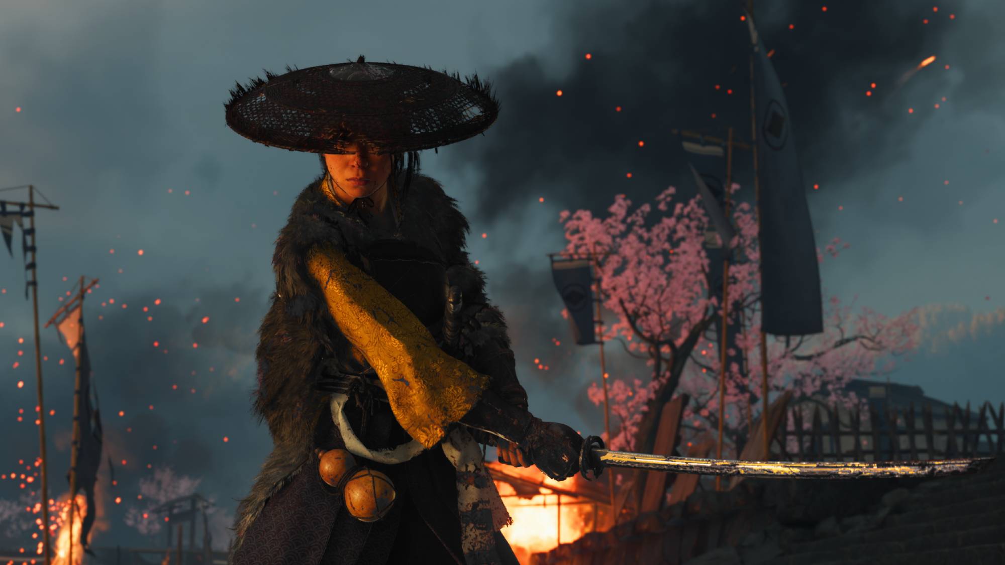 Ghost of Yotei screenshot showing Atsu