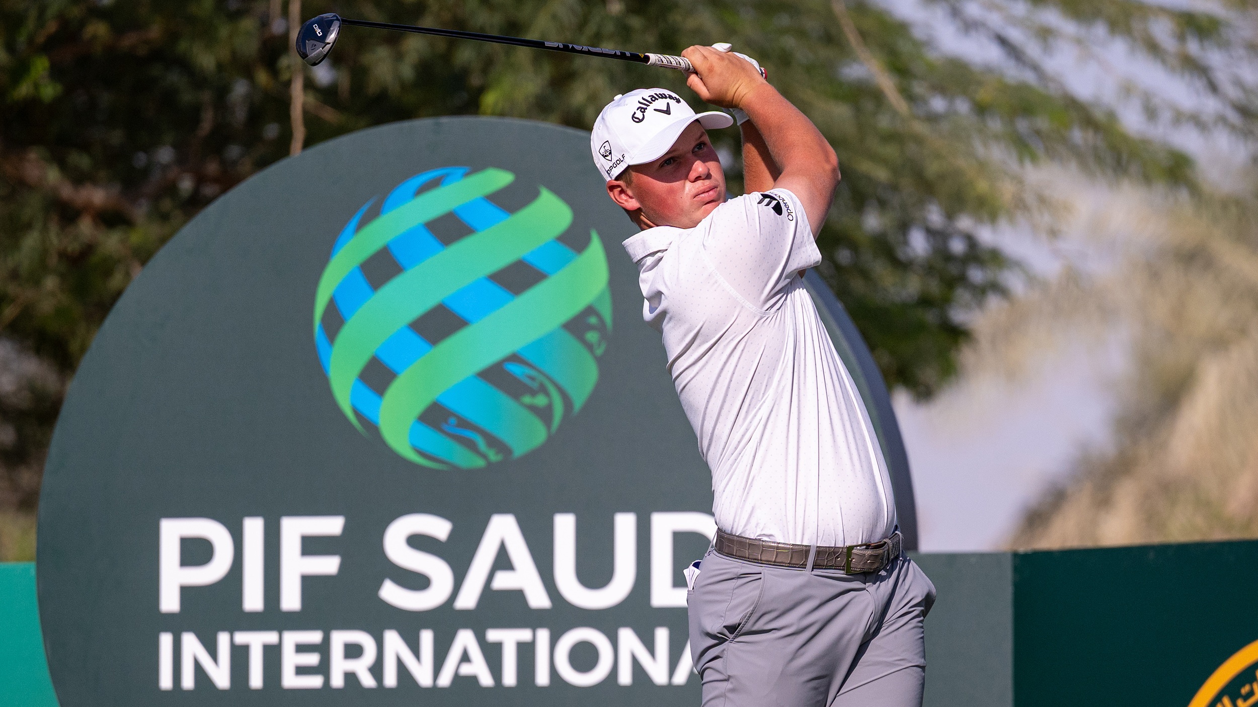 Caleb Surratt leads after round two of the PIF Saudi International in Riyadh